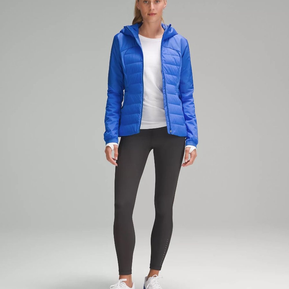Lululemon Womens Blue Down For It All Jacket Running 700 Fill 4 6 8 10 12 14 NEW - Picture 2 of 12
